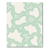 Mint Green Organic Abstract Area Rug