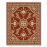 Red Traditional Persian Floral Traditional Persian Area Rug