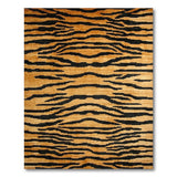 Tiger Stripe Orange Area Rug