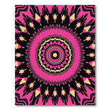 Vibrant Pink Mandala Tribal Rug