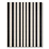 Bold Black White Striped No. 6 Area Rug