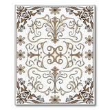 Elegant Gold Floral Vintage Area Rug