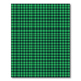 Green Black Checkered Gingham Area Rug