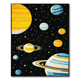 Kids Cartoon Kids Cartoon Space Planets Area Rug