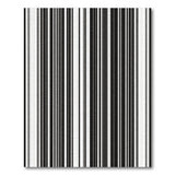 ODIKA Modern Black and White Striped Washable Rug - Low Pile Non-Slip Area Rug