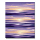 Purple Ocean Sunset Coastal Area Rug