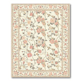 Blush Pink Blush Pink Roses Floral Vintage Area Rug