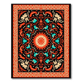 Red Starburst Medallion Persian Area Rug