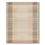 Tan Beige Striped Geometric Area Rug