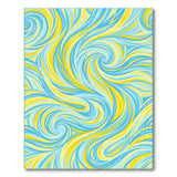 Swirl Blue Swirl Abstract Area Rug