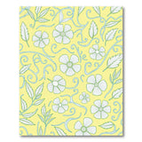 Sunny Yellow Chamomile Floral Area Rug