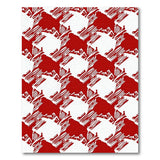 Geometric Modern Red Bold Red Geometric Abstract Area Rug