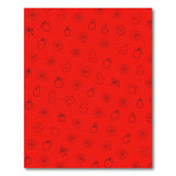 Festive Red Fruit Ornament Area Rug