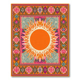 Radiant Sunburst Southwestern Area Rug