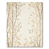 Abstract Tree Branch Beige Area Rug