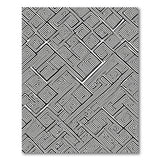 Intricate Black White Maze Geometric Rug