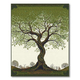 Tree of Life Green Persian Area Rug