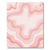 Abstract Area Pink Blush Pink Wavy Abstract Area Rug