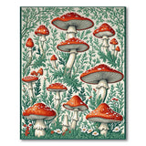 Enchanted Red Fly Agaric Mushroom Rug