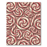 Whimsical Candy Cane Swirl Area Rug