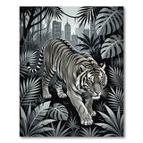 Prowling Tiger Urban Jungle Area Rug