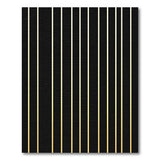 Bold Black Gold Vertical Stripe Area Rug