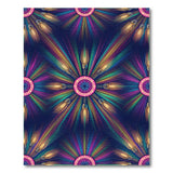 Neon Light Bulb Burst Area Rug