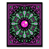 Cosmic Pink Green Mandala Area Rug