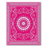 Traditional Persian Pink Vibrant Pink Mandala Persian Area Rug