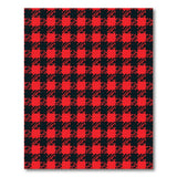 Rustic Farmhouse Bold Red Black Houndstooth Area Rug