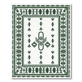 Green Intricate Green Heritage Tribal Area Rug