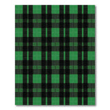 Green Rustic Farmhouse Green Black Buffalo Check Area Rug