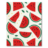 Juicy Watermelon Slices Fruit Pattern Rug