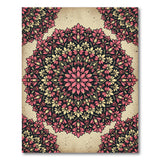 Vintage Pink Floral Mandala Floral Vintage Area Rug