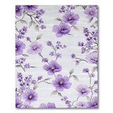 Floral Vintage Purple Floral Vintage Area Rug
