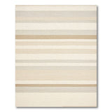 Neutral Striped Beige Area Rug