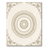 Vintage Floral Mandala Area Rug in Beige Gold