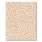 Beige and Neutral Abstract Area Wavy Beige Abstract Area Rug