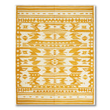 Yellow Geometric Southwestern Kilim Rug
