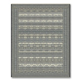 Black and White Bold Geometric Black White Striped Area Rug
