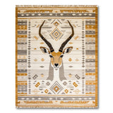 Heritage Tribal Antelope Head Beige Rug