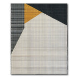 Bold Yellow Triangle Geometric Area Rug