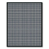 Black and White Modern Black White Geometric Grid Area Rug