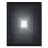 Black and White Black White Geometric Tunnel Illusion Area Rug