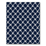 Blue and Teal Geometric Modern Navy Blue Geometric Trellis Area Rug