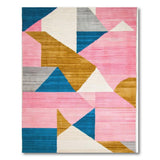 Vibrant Multi-color and Patterns Vibrant Geometric Multi-Color Area Rug