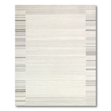 Grey Geometric Modern Modern Grey Horizontal Stripe Area Rug
