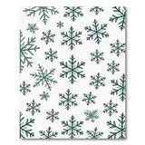 Teal Snowflake Pattern Area Rug