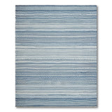 Blue Stripe and Dot Woven Area Rug