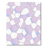 Purple Hexagon Mosaic Area Rug